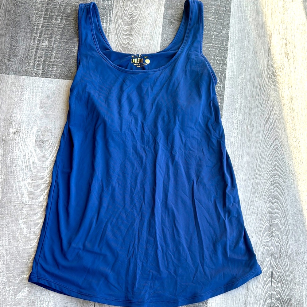 Lilly Pulitzer Luxletic Royal Blue Tank Top workout size XS